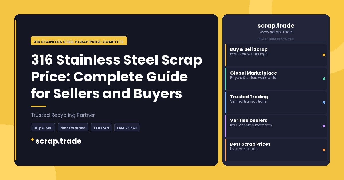 316 Stainless Steel Scrap Price: Complete Guide for Sellers and Buyers - 316 Stainless Steel Scrap Price: Complete Guide for