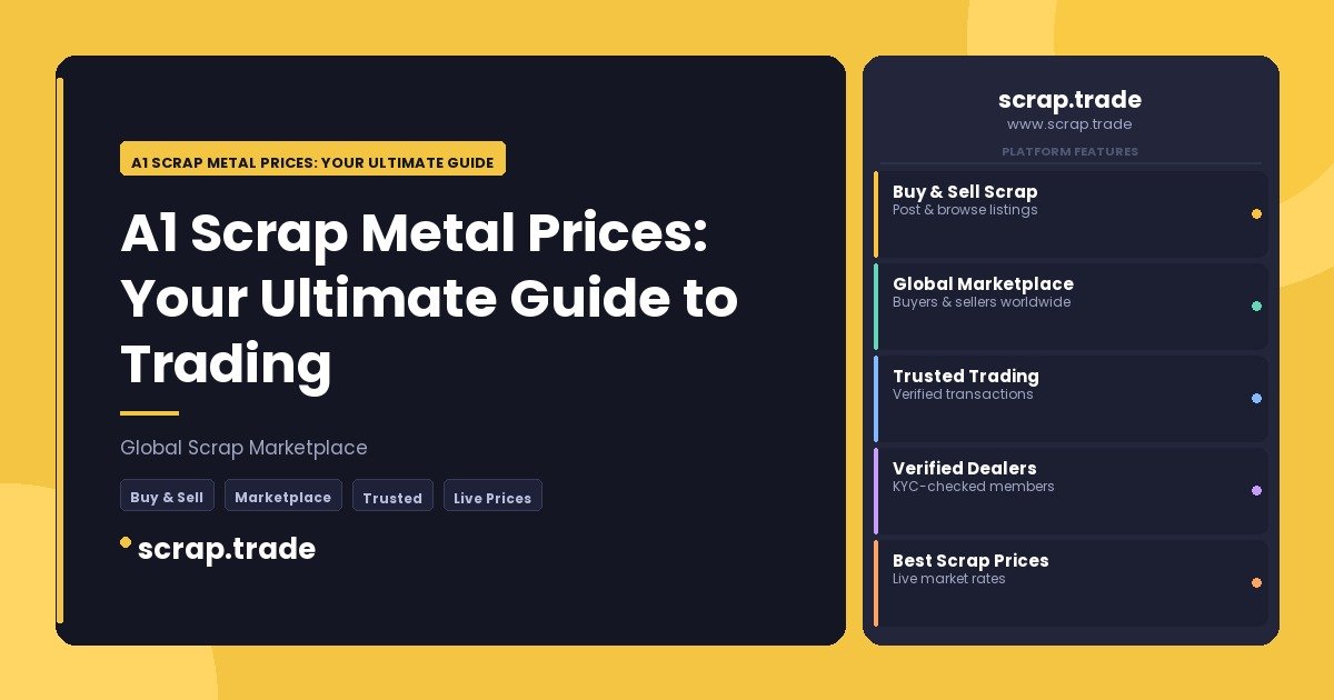 A1 Scrap Metal Prices: Your Ultimate Guide to Trading - A1 Scrap Metal Prices: Your Ultimate Guide to Trading