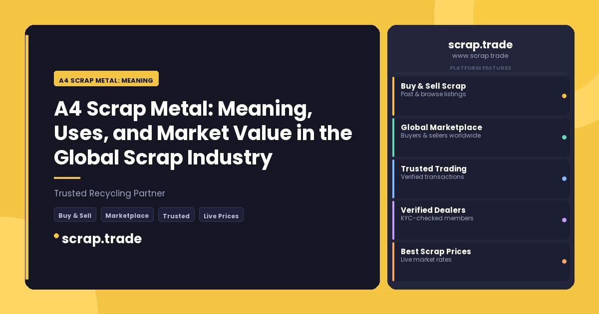 A4 Scrap Metal: Meaning - A4 Scrap Metal: Meaning
