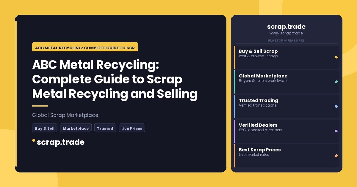 ABC Metal Recycling: Complete Guide to Scrap Metal Recycling and Selling Scrap Efficiently - ABC Metal Recycling: Complete Gu