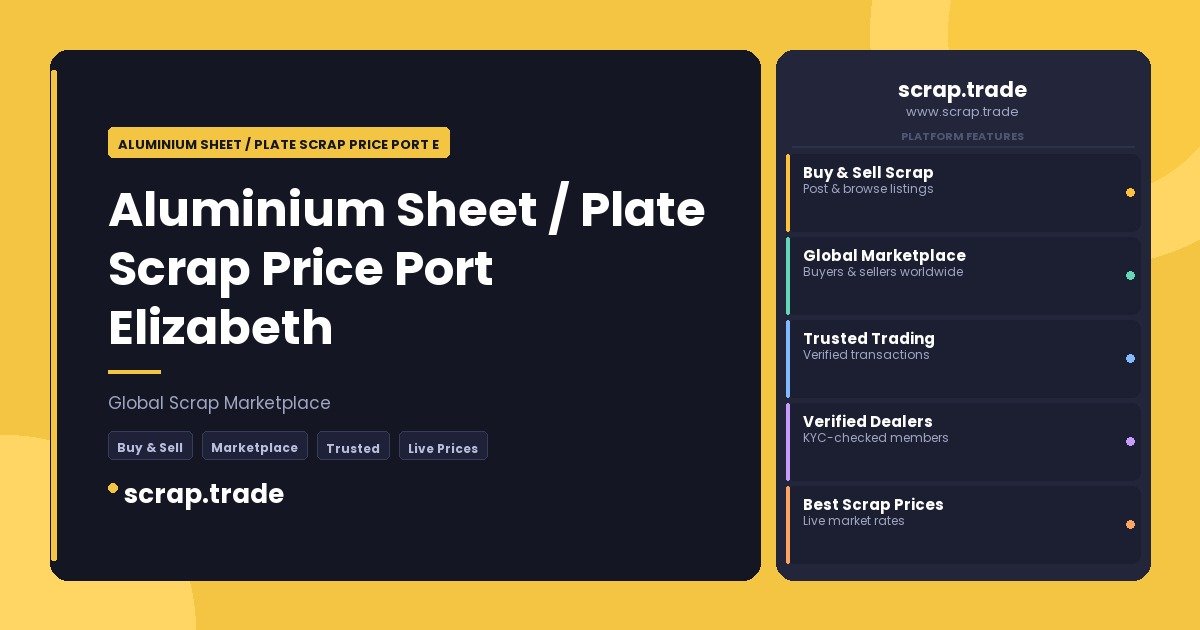 Aluminium Sheet / Plate Scrap Price Port Elizabeth - Aluminium Sheet / Plate Scrap Price Port Elizabeth