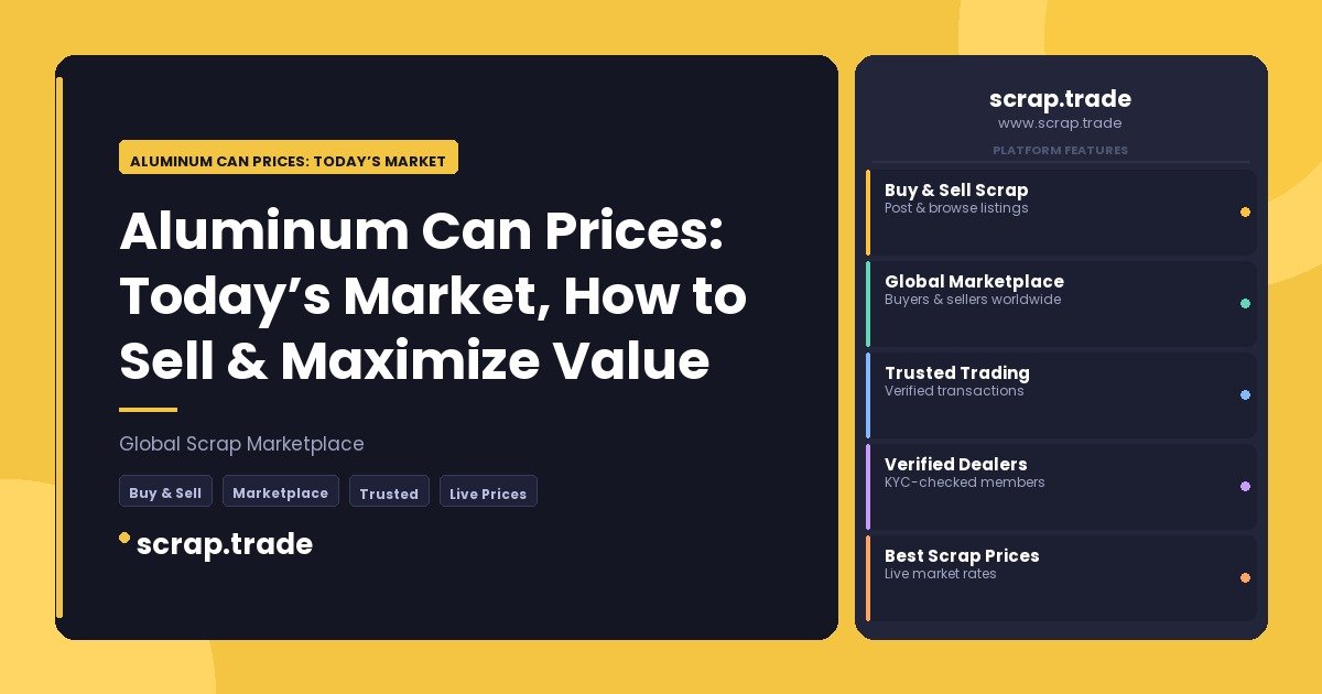 Aluminum Can Prices: Today’s Market - Aluminum Can Prices: Today’s Market