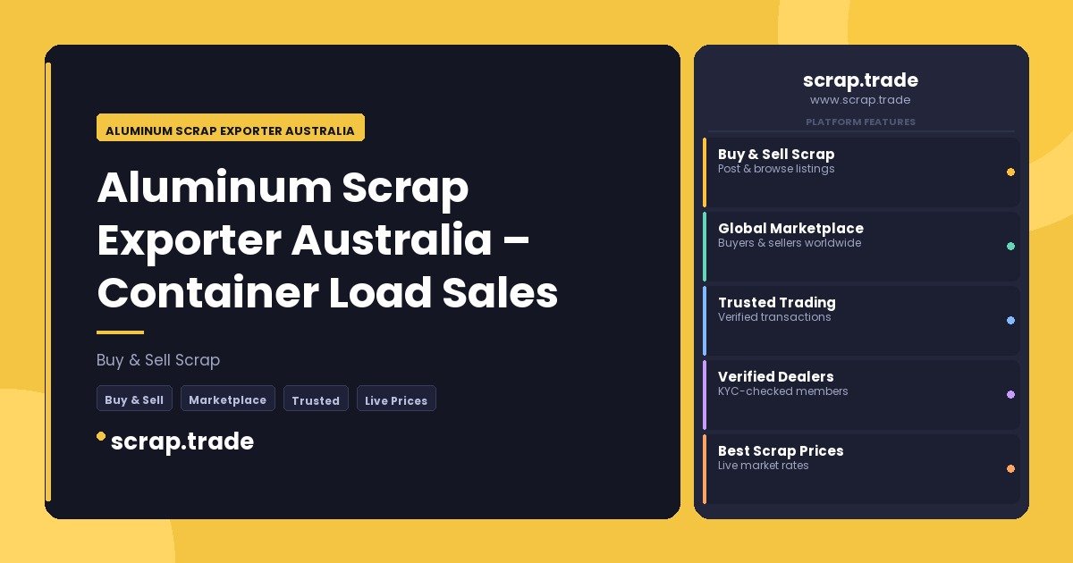 Aluminum Scrap Exporter Australia - Aluminum Scrap Exporter Australia
