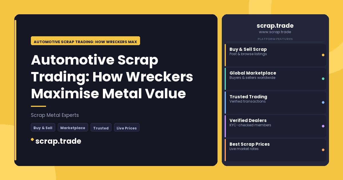 Automotive Scrap Trading: How Wreckers Maximise Metal Value - Automotive Scrap Trading: How Wreckers Maximise Metal Value