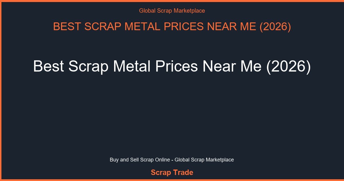 Best Scrap Metal Prices Near Me (2026) - Best Scrap Metal Prices Near Me (2026)
