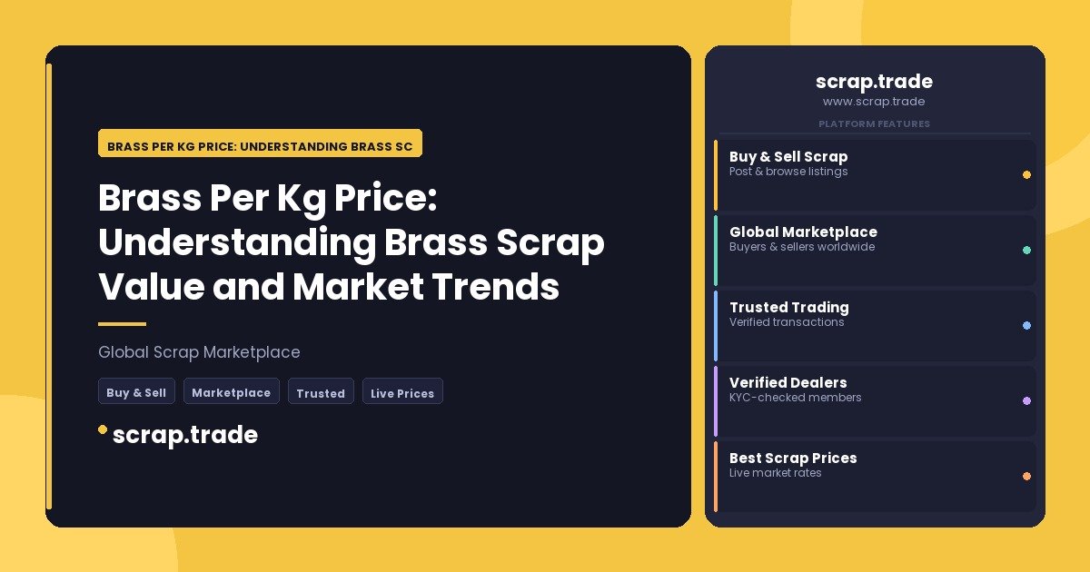 Brass Per Kg Price: Understanding Brass Scrap Value and Market Trends - Brass Per Kg Price: Understanding Brass Scrap Value a