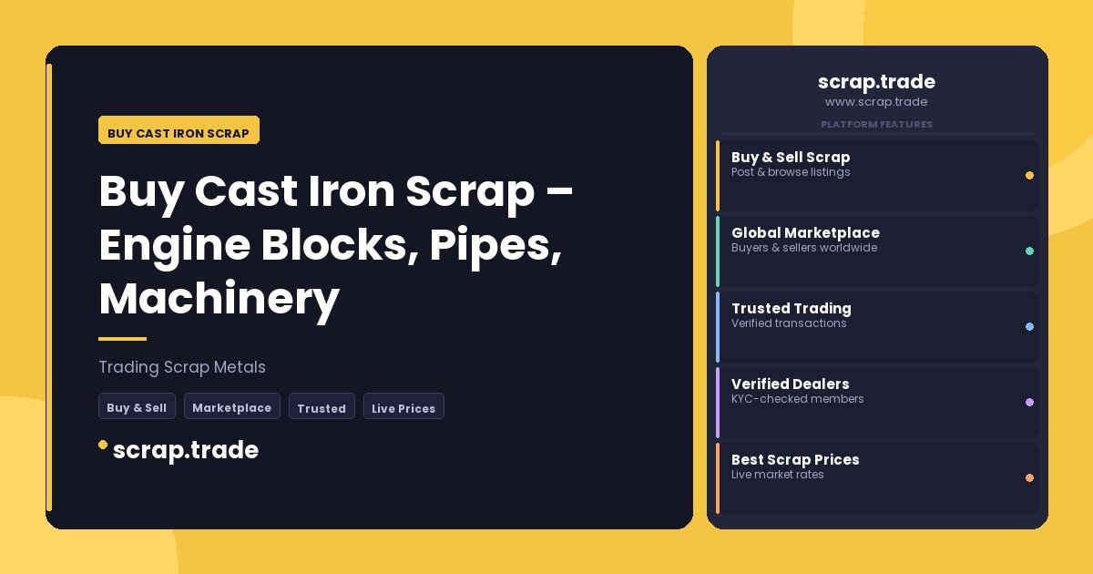 Buy Cast Iron Scrap - Buy Cast Iron Scrap