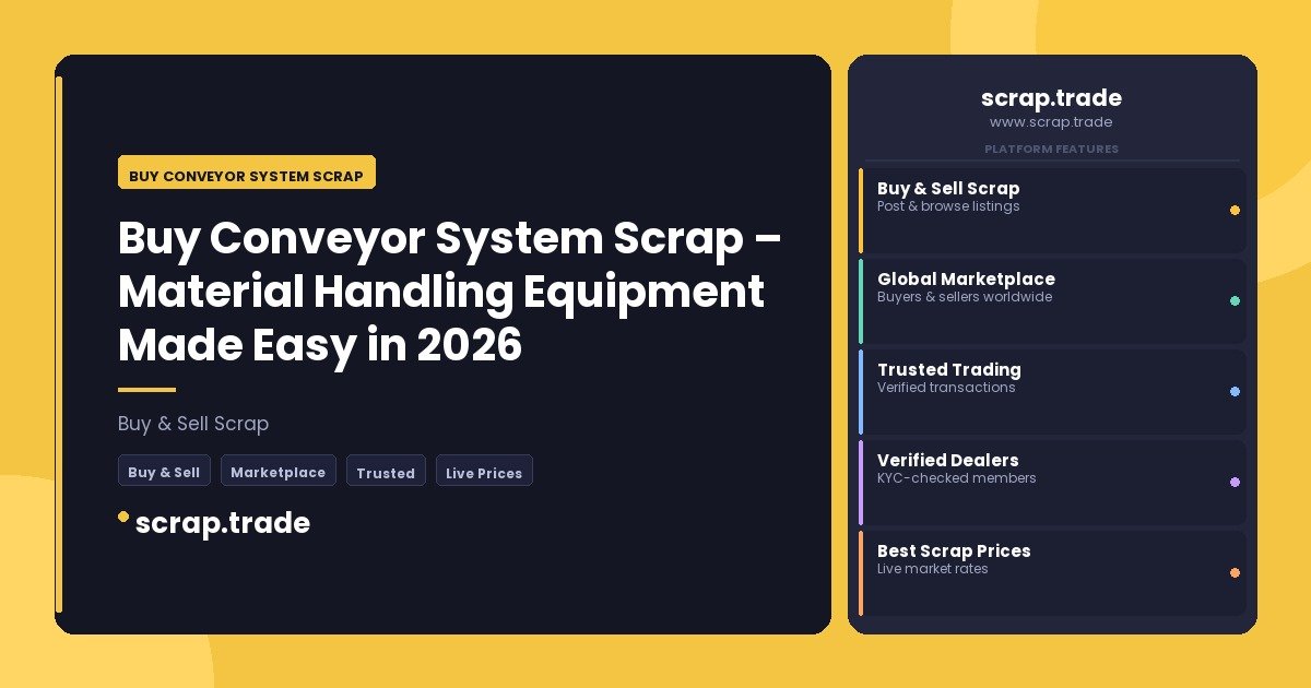 Buy Conveyor System Scrap - Buy Conveyor System Scrap