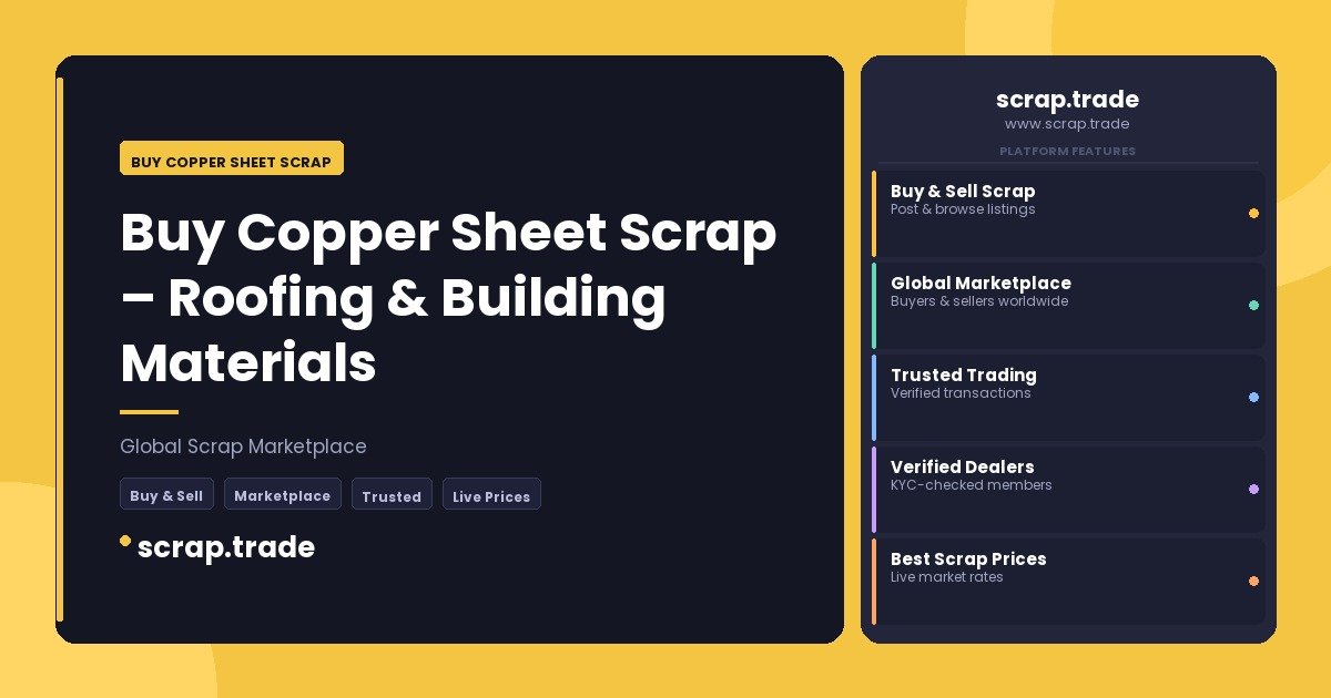 Buy Copper Sheet Scrap - Buy Copper Sheet Scrap