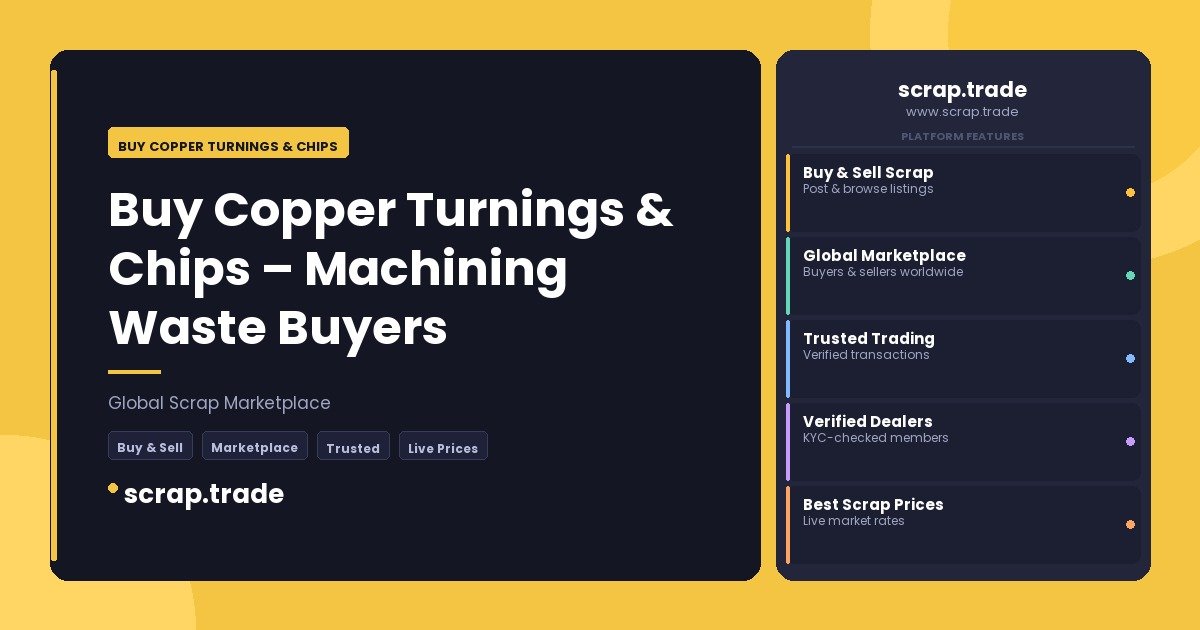 Buy Copper Turnings & Chips - Buy Copper Turnings & Chips