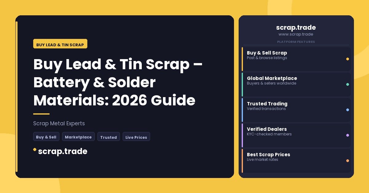 Buy Lead & Tin Scrap - Buy Lead & Tin Scrap