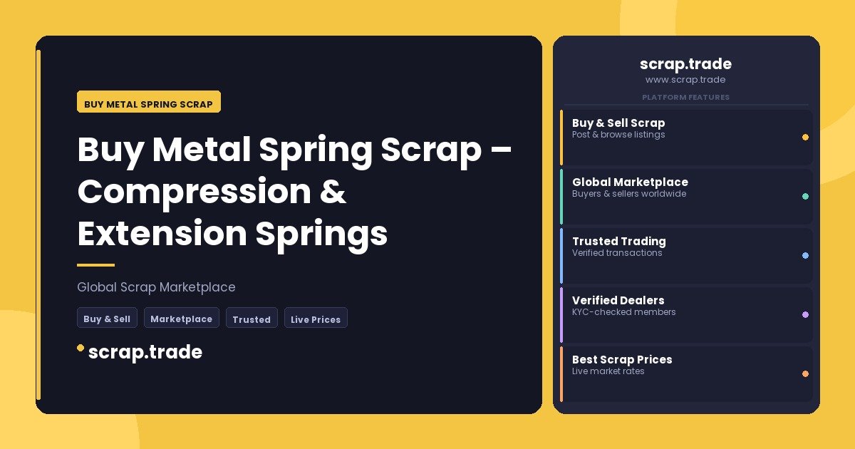 Buy Metal Spring Scrap - Buy Metal Spring Scrap