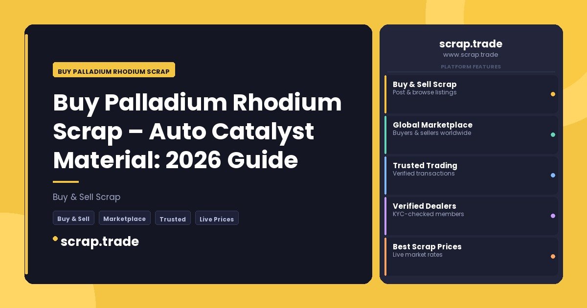 Buy Palladium Rhodium Scrap - Buy Palladium Rhodium Scrap