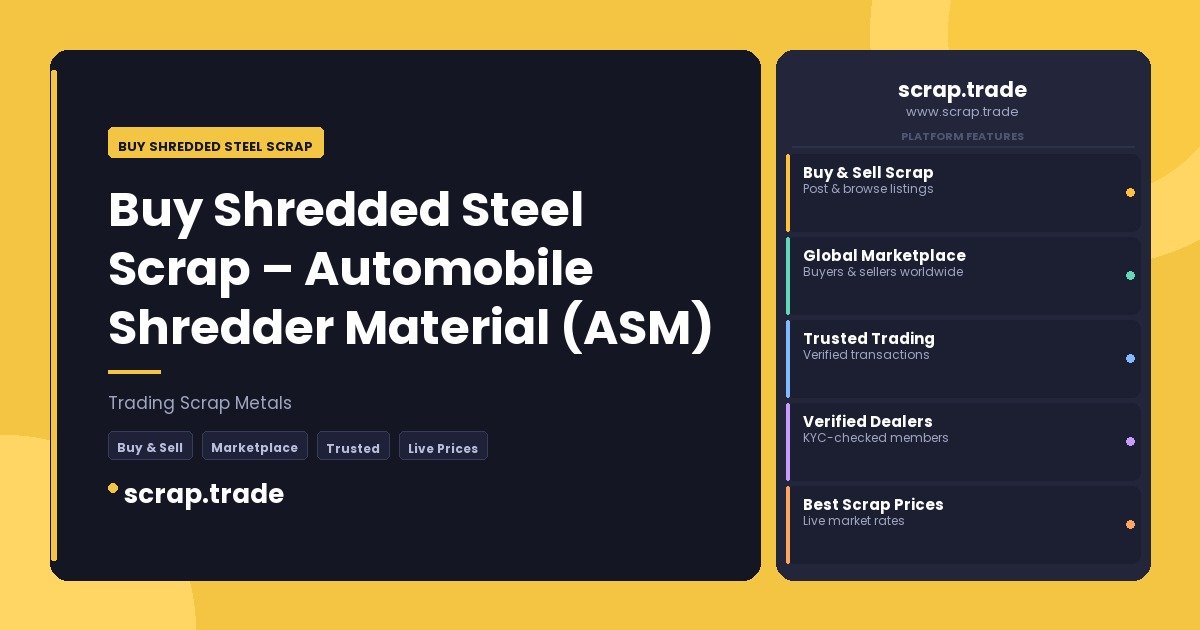 Buy Shredded Steel Scrap - Buy Shredded Steel Scrap