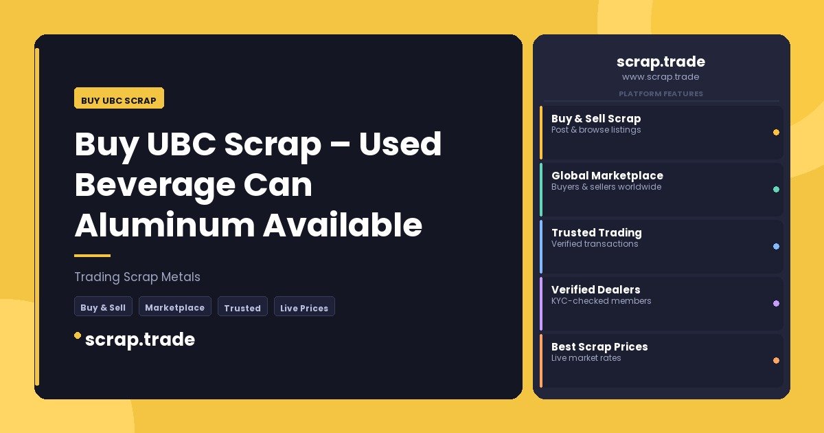 Buy UBC Scrap - Buy UBC Scrap