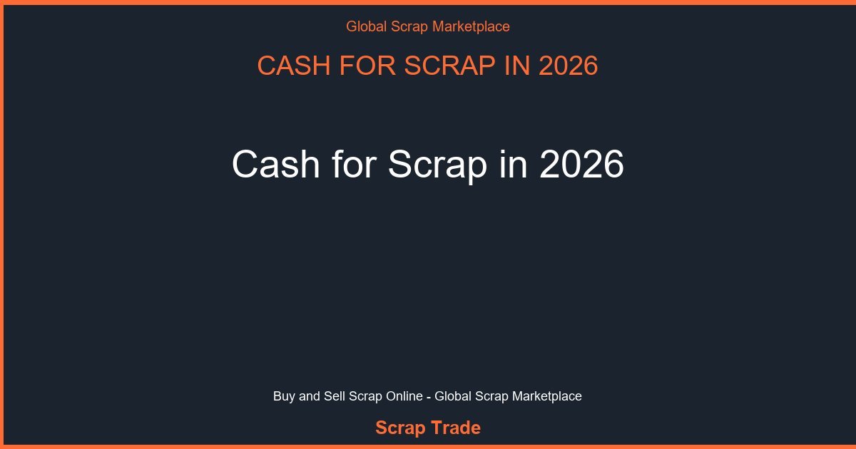 Cash for Scrap in 2026 - Cash for Scrap in 2026