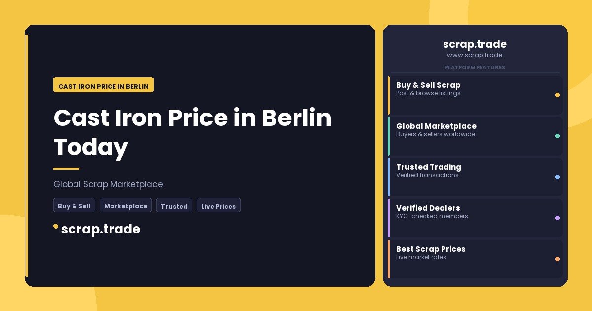 Cast Iron Price in Berlin - Cast Iron Price in Berlin