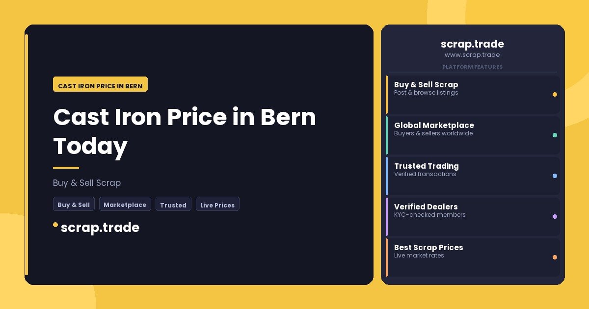 Cast Iron Price in Bern - Cast Iron Price in Bern