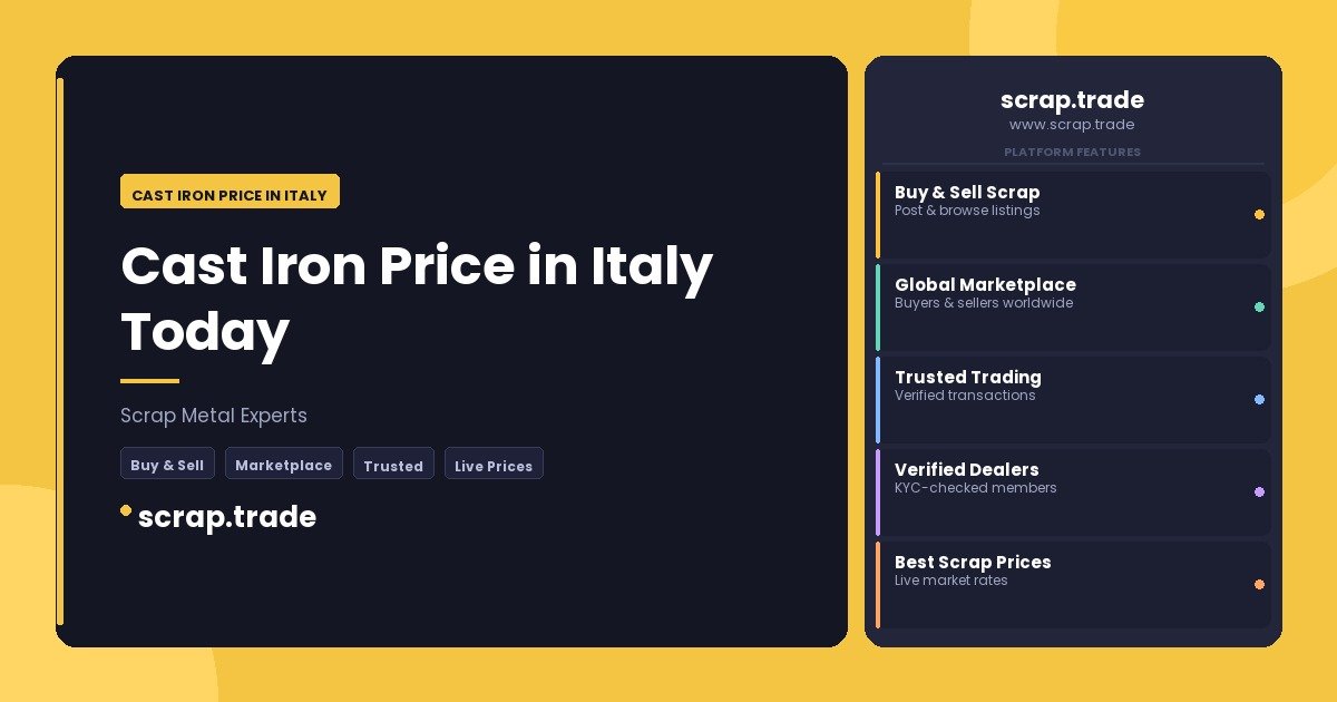 Cast Iron Price in Italy - Cast Iron Price in Italy
