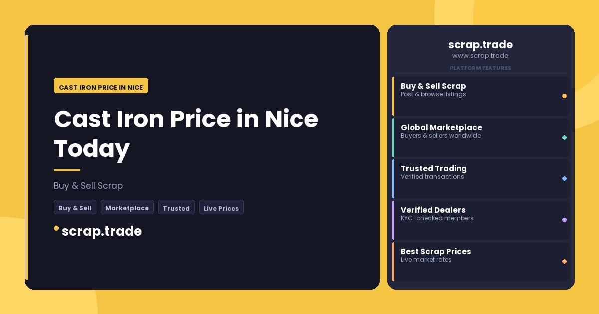 Cast Iron Price in Nice - Cast Iron Price in Nice