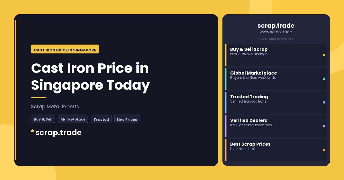 Cast Iron Price in Singapore - Cast Iron Price in Singapore
