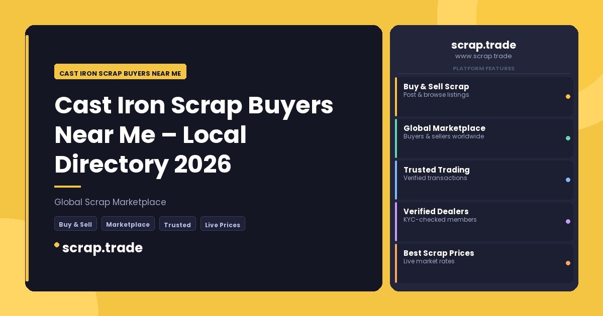 Cast Iron Scrap Buyers Near Me - Cast Iron Scrap Buyers Near Me