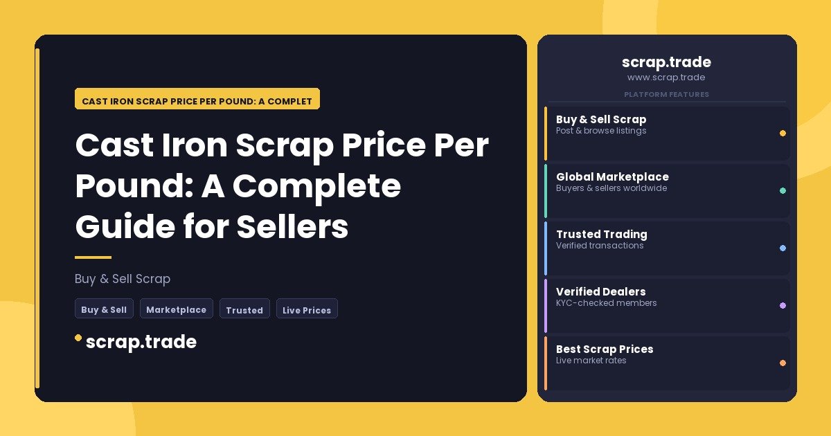 Cast Iron Scrap Price Per Pound: A Complete Guide for Sellers - Cast Iron Scrap Price Per Pound: A Complete Guide for Sellers