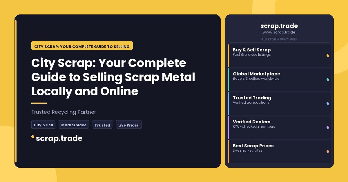 City Scrap: Your Complete Guide to Selling Scrap Metal Locally and Online - City Scrap: Your Complete Guide to Selling Scrap