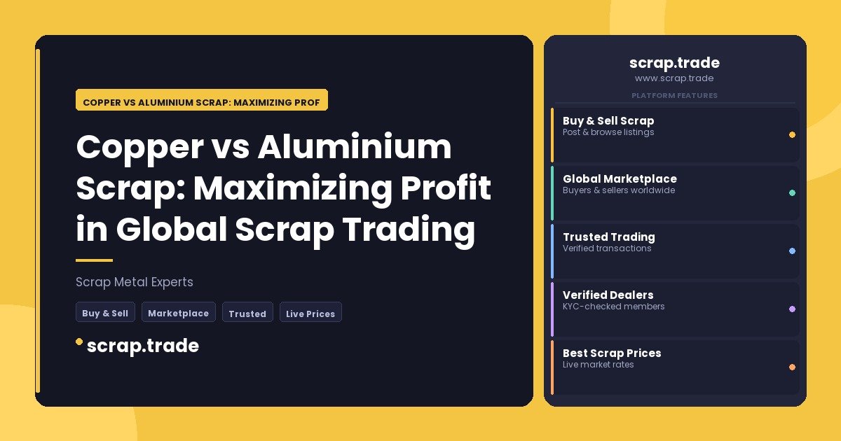 Copper vs Aluminium Scrap: Maximizing Profit in Global Scrap Trading - Copper vs Aluminium Scrap: Maximizing Profit in Global