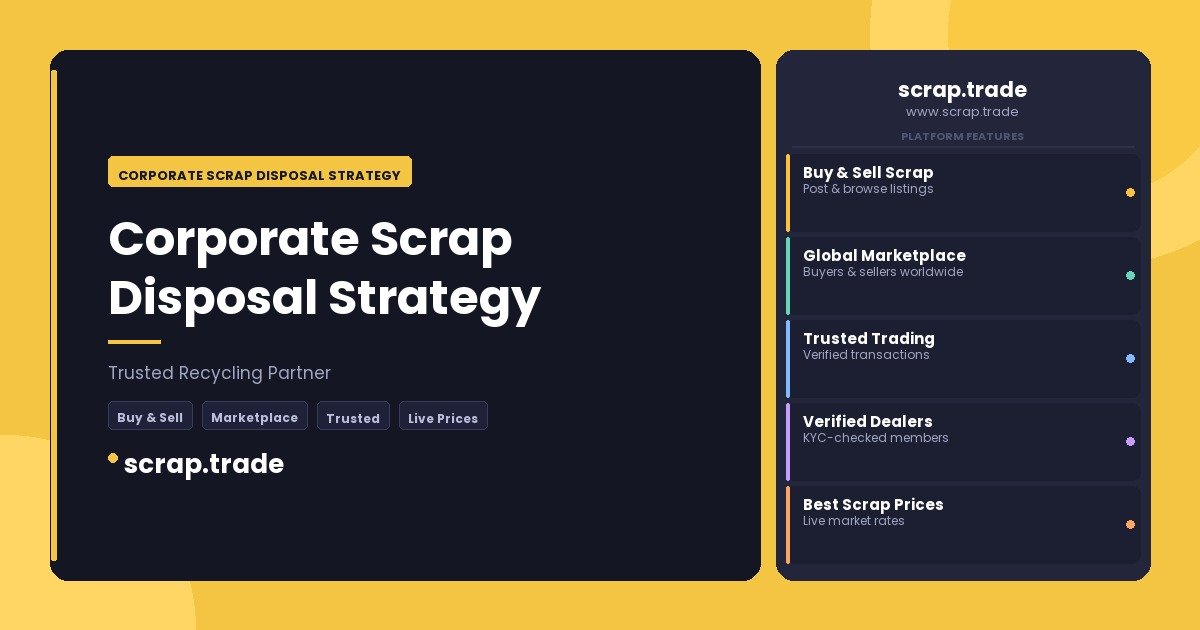 Corporate Scrap Disposal Strategy - Corporate Scrap Disposal Strategy