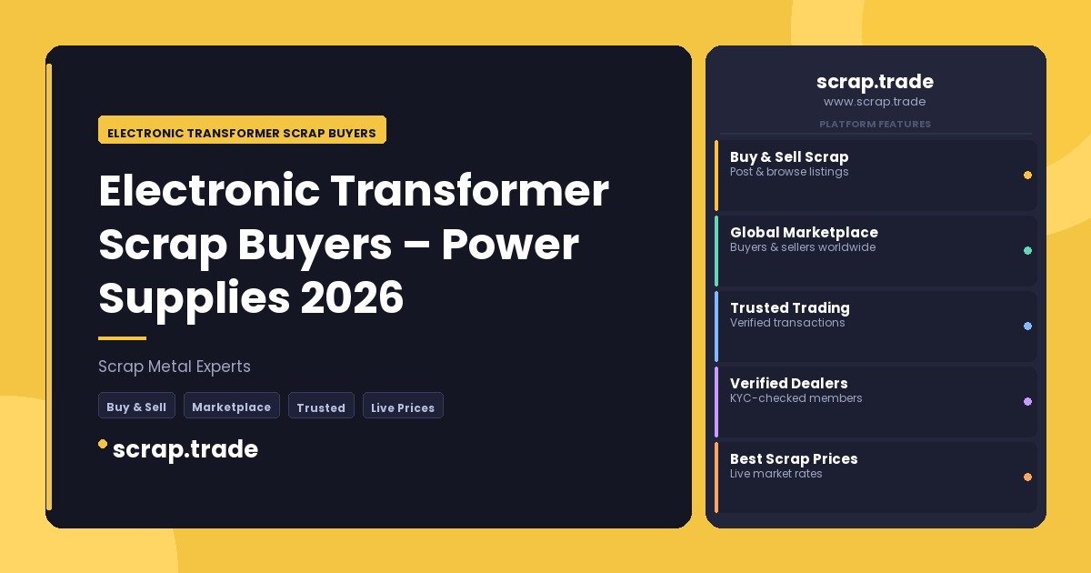 Electronic Transformer Scrap Buyers - Electronic Transformer Scrap Buyers