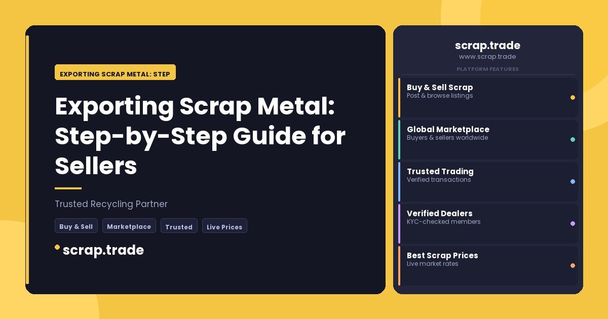 Exporting Scrap Metal: Step - Exporting Scrap Metal: Step