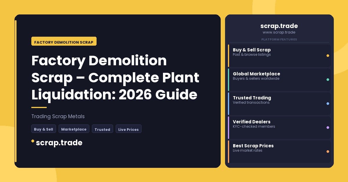 Factory Demolition Scrap - Factory Demolition Scrap