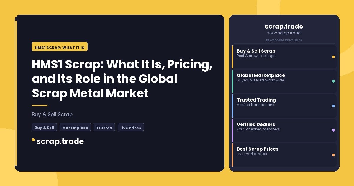 HMS1 Scrap: What It Is - HMS1 Scrap: What It Is