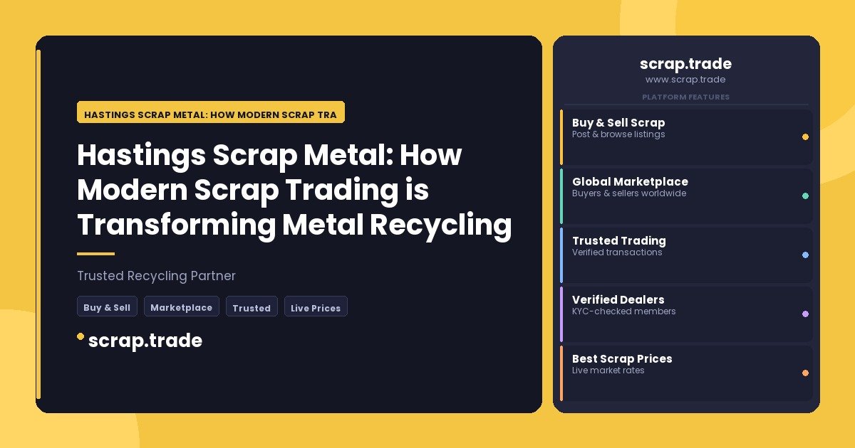 Hastings Scrap Metal: How Modern Scrap Trading is Transforming Metal Recycling - Hastings Scrap Metal: How Modern Scrap Tradi