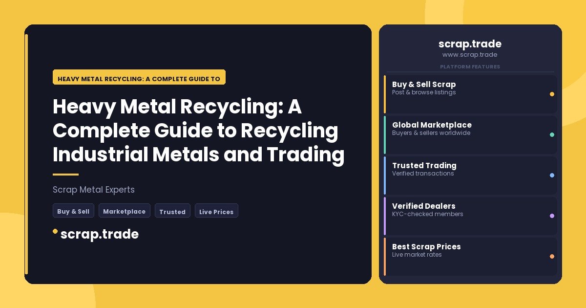 Heavy Metal Recycling: A Complete Guide to Recycling Industrial Metals and Trading Scrap Globally - Heavy Metal Recycling: A