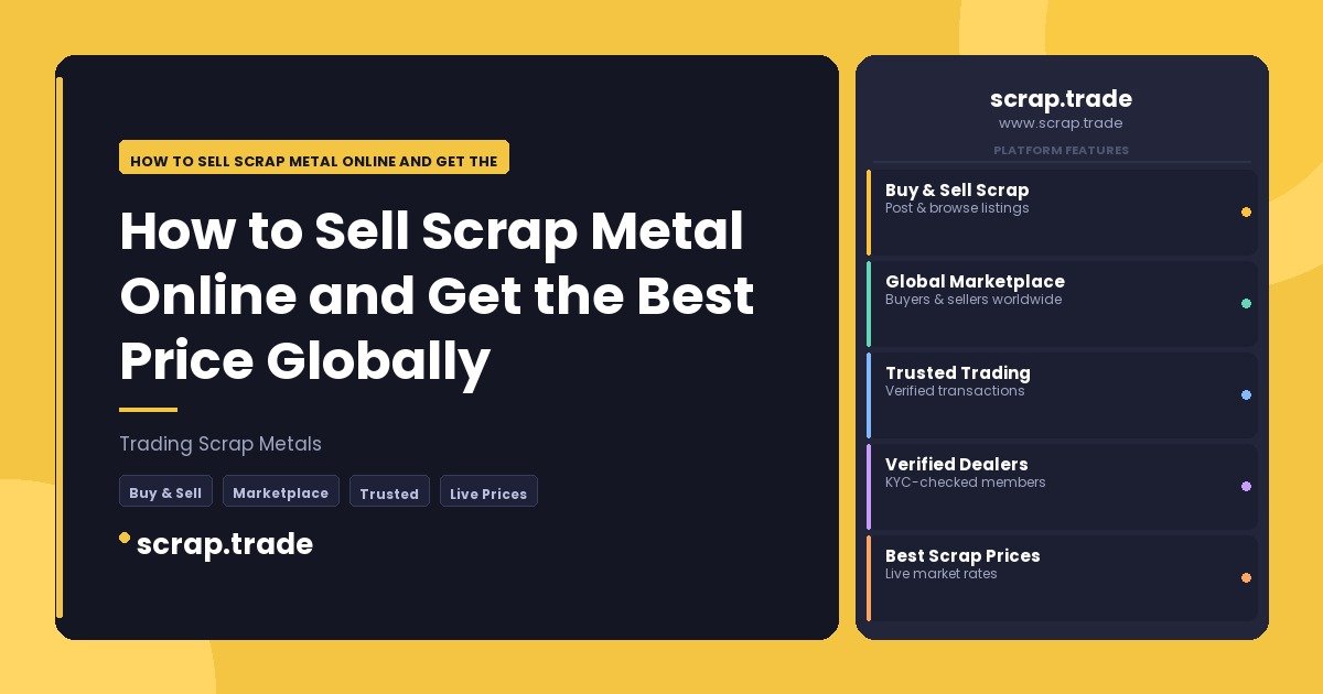 How to Sell Scrap Metal Online and Get the Best Price Globally - How to Sell Scrap Metal Online and Get the Best Price Global