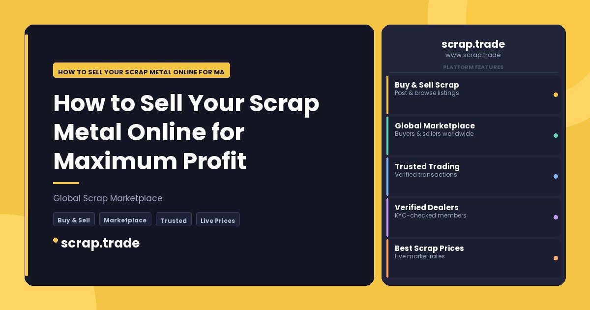 How to Sell Your Scrap Metal Online for Maximum Profit - How to Sell Your Scrap Metal Online for Maximum Profit