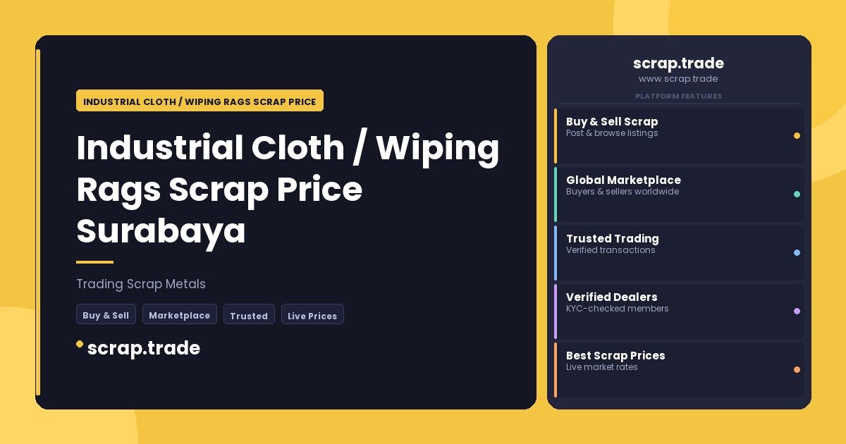 Industrial Cloth / Wiping Rags Scrap Price Surabaya - Industrial Cloth / Wiping Rags Scrap Price Surabaya