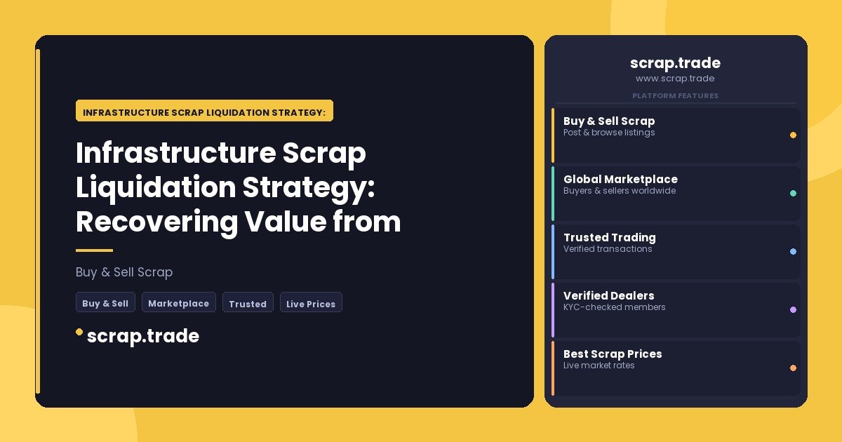 Infrastructure Scrap Liquidation Strategy: Recovering Value from Large - Infrastructure Scrap Liquidation Strategy: Recoverin