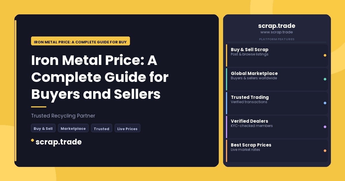 Iron Metal Price: A Complete Guide for Buyers and Sellers - Iron Metal Price: A Complete Guide for Buyers and Sellers