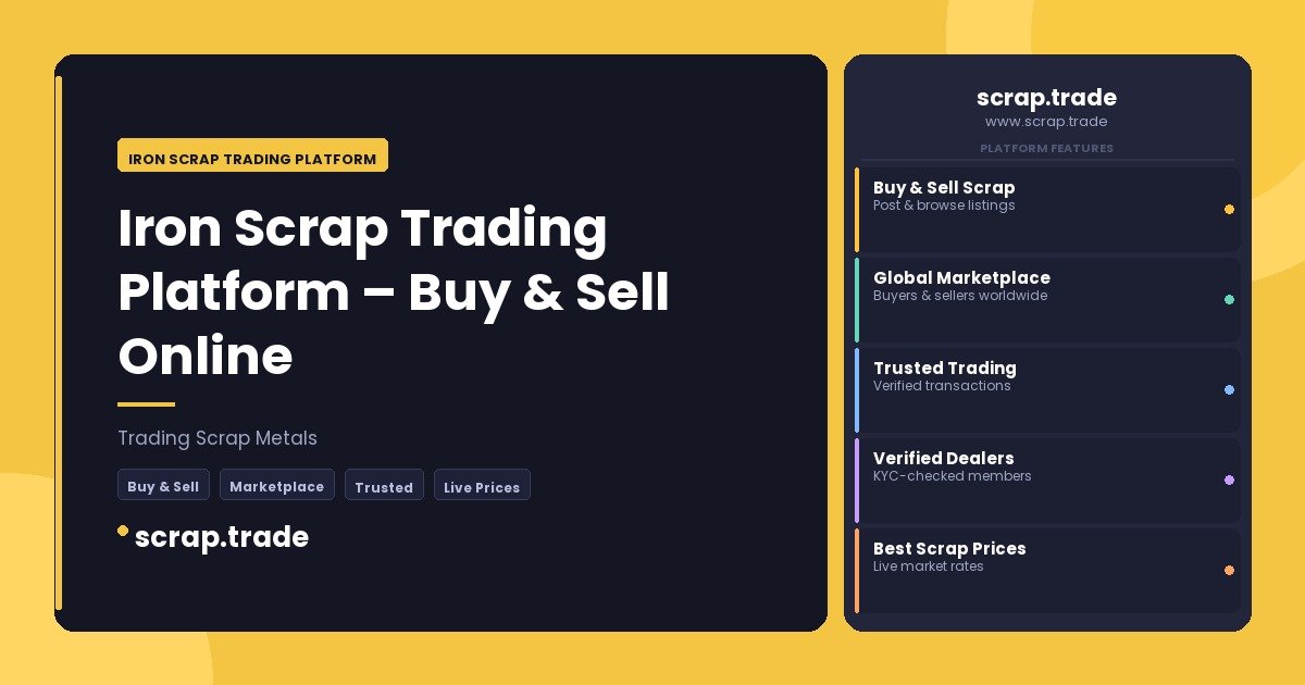 Iron Scrap Trading Platform - Iron Scrap Trading Platform