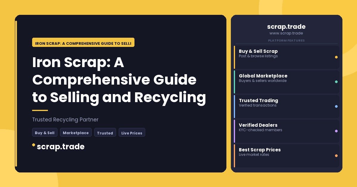 Iron Scrap: A Comprehensive Guide to Selling and Recycling - Iron Scrap: A Comprehensive Guide to Selling and Recycling