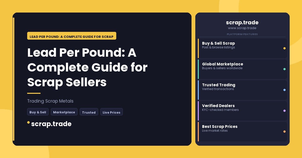 Lead Per Pound: A Complete Guide for Scrap Sellers - Lead Per Pound: A Complete Guide for Scrap Sellers