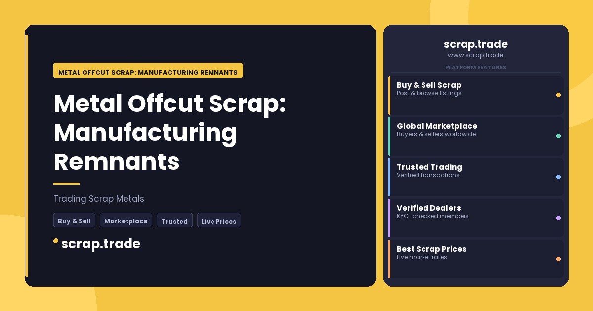 Metal Offcut Scrap: Manufacturing Remnants - Metal Offcut Scrap: Manufacturing Remnants