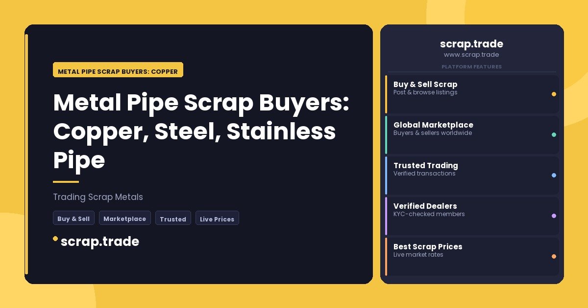 Metal Pipe Scrap Buyers: Copper - Metal Pipe Scrap Buyers: Copper