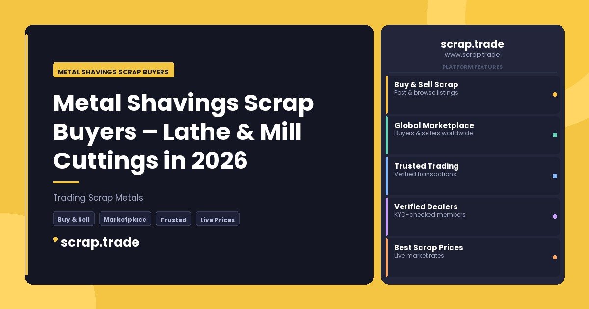 Metal Shavings Scrap Buyers - Metal Shavings Scrap Buyers