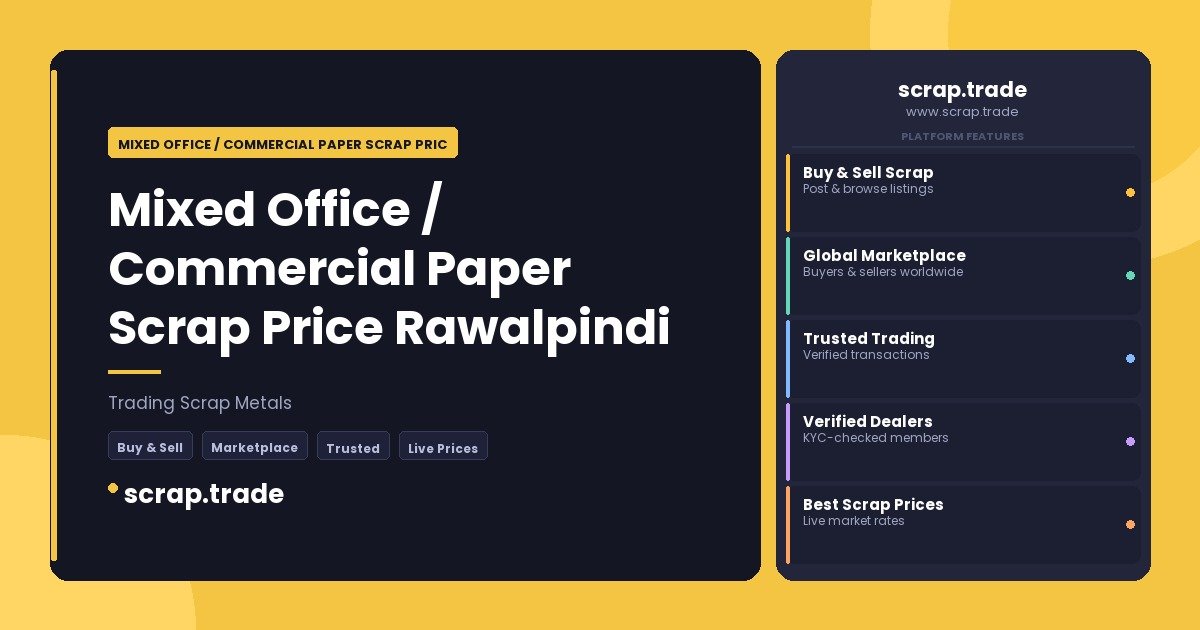 Mixed Office / Commercial Paper Scrap Price Rawalpindi - Mixed Office / Commercial Paper Scrap Price Rawalpindi