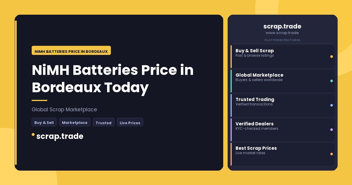 NiMH Batteries Price in Bordeaux - NiMH Batteries Price in Bordeaux