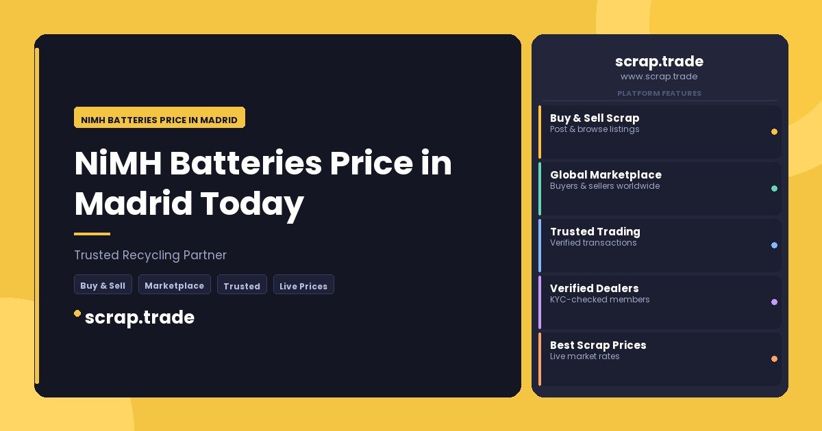 NiMH Batteries Price in Madrid - NiMH Batteries Price in Madrid